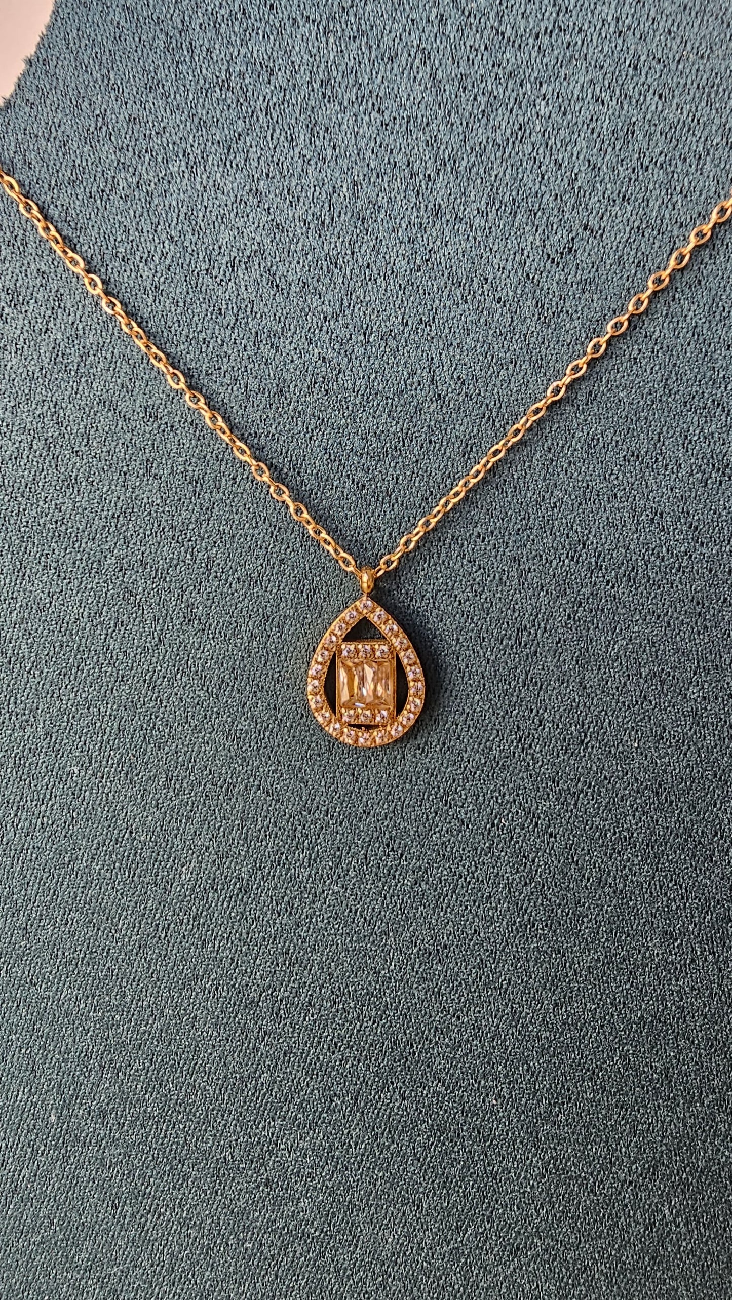 Lacrima di Luce – Collier goutte étincelante