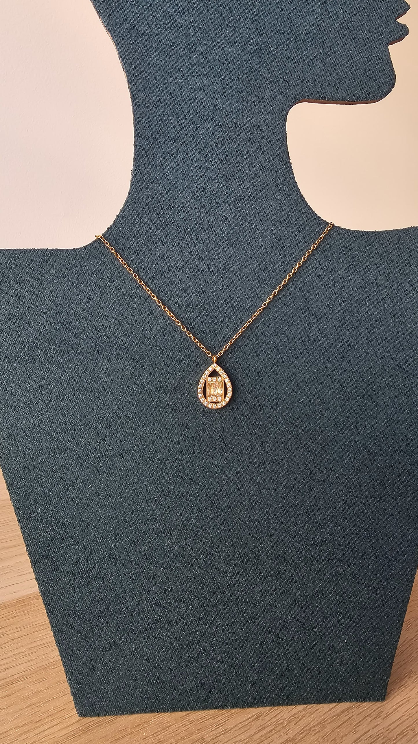 Lacrima di Luce – Collier goutte étincelante