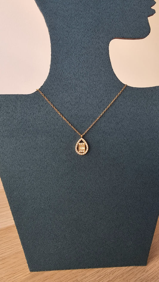 Lacrima di Luce – Collier goutte étincelante