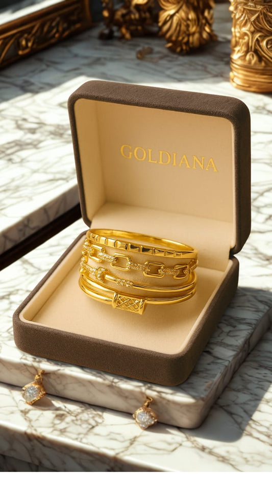 la REGINA - Pack de 3 bracelets élégants